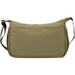 Borsa a tracolla per laptop con fascia per trolley e tasca nascosta 13'' color verde scuro seconda vista posteriore
