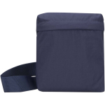 Borsa a tracolla leggera con tracolla regolabile e imbottitura color blu mare seconda vista frontale