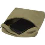 Borsa a tracolla leggera con tracolla regolabile e imbottitura color verde scuro seconda vista