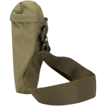Borsa a tracolla leggera con tracolla regolabile e imbottitura color verde scuro vista laterale