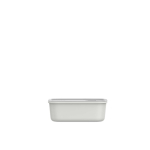 Contenitore ermetico con clip e coperchio trasparente Mepal 1L color bianco seconda vista frontale