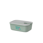 Contenitore ermetico con clip e coperchio trasparente Mepal 1L color verde mela vista con stampa tampografica