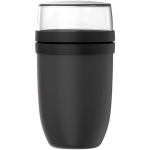 Portavivande in plastica con doppio scomparto 1,05L Mepal color nero seconda vista frontale