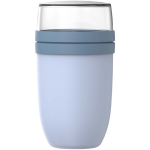 Portavivande in plastica con doppio scomparto 1,05L Mepal color blu seconda vista frontale