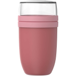 Portavivande in plastica con doppio scomparto 1,05L Mepal color rosa seconda vista frontale