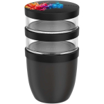 Contenitore ermetico a 3 scomparti 900 ml Mepal color nero
