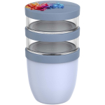 Contenitore ermetico a 3 scomparti 900 ml Mepal color blu
