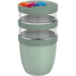 Contenitore ermetico a 3 scomparti 900 ml Mepal color verde mela