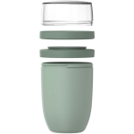 Contenitore ermetico a 3 scomparti 900 ml Mepal color verde mela seconda vista