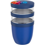 Contenitore ermetico a 3 scomparti 900 ml Mepal color azzurro pastello