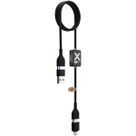 Cavo di ricarica e dati con logo illuminato 60W 1m SCX.design color nero seconda vista