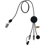 Cavo di ricarica 7 in 1 per smartwatch e cellulare SCX.design color nero seconda vista posteriore