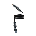 Cavo di ricarica magnetico ultra rapido a doppio ingresso 100W SCX.design vista area di stampa