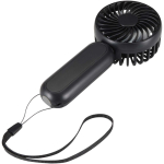 Ventilatore portatile ricaricabile a 3 velocità con USB-C color nero