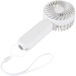 Ventilatore portatile ricaricabile a 3 velocità con USB-C color bianco
