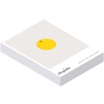 Localizzatore BT resistente all’acqua con allarme sonoro Chipolo color giallo seconda vista con scatola