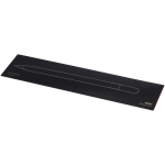 Penna in alluminio riciclato con meccanismo a rotazione e inchiostro nero color bianco seconda vista con scatola