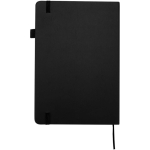 Taccuino A5 con copertina rigida in similpelle e pagine a righe JournalBooks color nero seconda vista posteriore