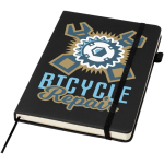 Taccuino A5 con copertina rigida in similpelle e pagine a righe JournalBooks color nero