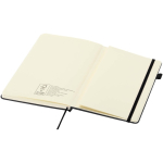 Taccuino A5 con copertina rigida in similpelle e pagine a righe JournalBooks color nero terza vista