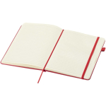 Taccuino A5 con copertina rigida in similpelle e pagine a righe JournalBooks color rosso seconda vista