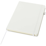 Taccuino A5 con copertina rigida in similpelle e pagine a righe JournalBooks color bianco