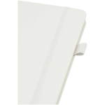 Taccuino A5 con copertina rigida in similpelle e pagine a righe JournalBooks color bianco vista dettaglio 1