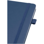 Taccuino A5 con copertina rigida in similpelle e pagine a righe JournalBooks color blu mare vista dettaglio 1