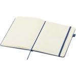 Taccuino A5 con copertina rigida in similpelle e pagine a righe JournalBooks color blu mare seconda vista