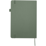 Taccuino A5 con copertina rigida in similpelle e pagine a righe JournalBooks color verde jeansato seconda vista posteriore