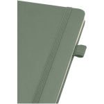 Taccuino A5 con copertina rigida in similpelle e pagine a righe JournalBooks color verde jeansato vista dettaglio 1