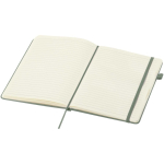 Taccuino A5 con copertina rigida in similpelle e pagine a righe JournalBooks color verde jeansato seconda vista