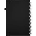 Quaderno A5 con copertina rigida in pelle sintetica, spirale e fogli a righe JournalBooks color nero seconda vista posteriore