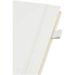 Quaderno A5 con copertina rigida in pelle sintetica, spirale e fogli a righe JournalBooks color bianco vista dettaglio 1