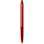 Penna a sfera in alluminio riciclato con impugnatura in gomma morbida, inchiostro blu color rosso seconda vista posteriore