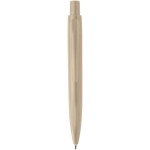 Mini penna a sfera in plastica riciclata RCS con inchiostro blu color marrone