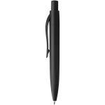 Mini penna a sfera in plastica riciclata RCS con inchiostro blu color nero vista laterale