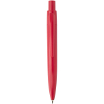 Mini penna a sfera in plastica riciclata RCS con inchiostro blu color rosso