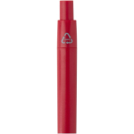 Mini penna a sfera in plastica riciclata RCS con inchiostro blu color rosso vista dettaglio 1