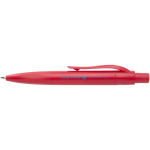 Mini penna a sfera in plastica riciclata RCS con inchiostro blu color rosso