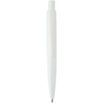 Mini penna a sfera in plastica riciclata RCS con inchiostro blu color bianco