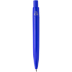 Mini penna a sfera in plastica riciclata RCS con inchiostro blu color blu reale seconda vista posteriore