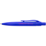 Mini penna a sfera in plastica riciclata RCS con inchiostro blu color blu reale