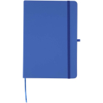 Set con taccuino A5 con copertina rigida e penna a inchiostro blu color blu reale seconda vista frontale