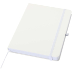 Quaderno A5 con copertina rigida in pelle sintetica e fogli a righe color bianco