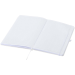 Quaderno A5 con copertina rigida in pelle sintetica e fogli a righe color bianco seconda vista