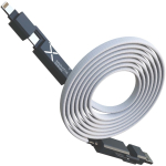 Cavo di ricarica con avvolgimento magnetico a doppio ingresso 60W color grigio seconda vista