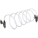 Cavo di ricarica con avvolgimento magnetico a doppio ingresso 60W color grigio terza vista