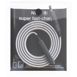 Cavo di ricarica con avvolgimento magnetico a doppio ingresso 60W color grigio seconda vista con scatola