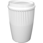 Bicchiere riutilizzabile in plastica riciclata a parete singola 350 ml color bianco